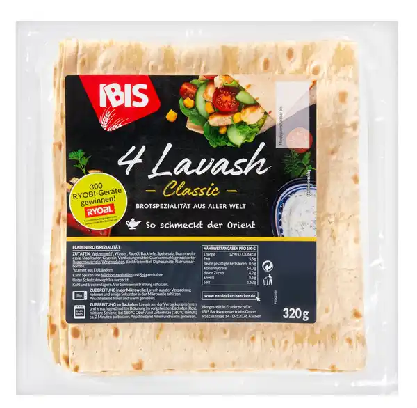 Bild 1 von IBIS 4 Lavash, 320-g-Packg.