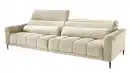 Bild 1 von Big Sofa Cord beige - 280 cm - Nosagunterfederung - LOGAN