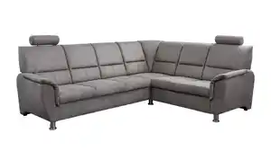 Ecksofa mit Schlaffunktion grau 270 x 225 cm - NEVADA