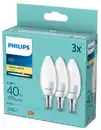 Bild 1 von PHILIPS LED-Kerzen E14 4,9 W, 3-St.-Packg.