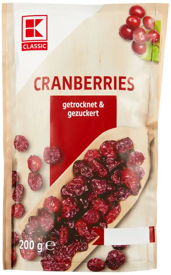 Bild 1 von K-CLASSIC Cranberries, 200-g-Packg.