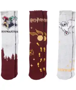 Lizenz Socken 3er-Pack, Weihnachts-Design und weitere Ausführungen, rot