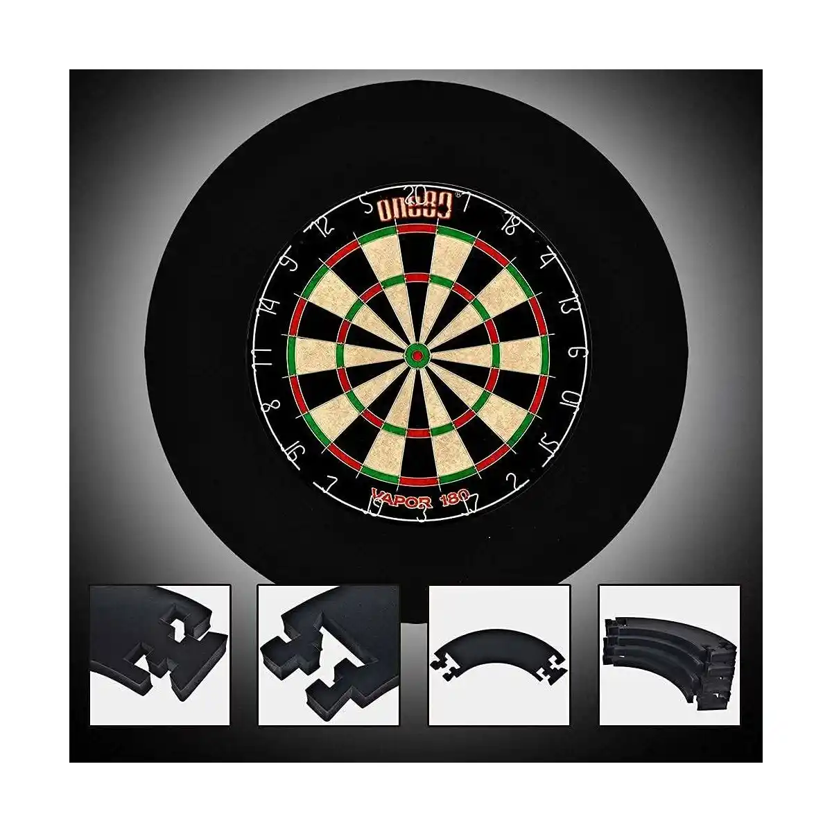 Bild 3 von Professional perfection Dartscheibe mit Pfeilen, Profi Steeldartscheibe aus Sisal