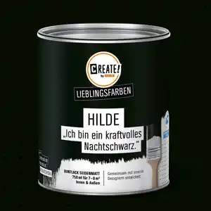 CREATE! by OBI Lieblingsfarben Buntlack Hilde Nachtschwarz seidenmatt 750ml