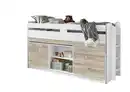 Bild 3 von Hochbett Bonny LF 90x200 cm, mit Regal, Schubladenelement und Schreibtisch