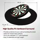 Bild 3 von Dartscheibe mit Pfeilen, Steeldartscheibe aus Sisal mit Dartboard+PU-Set Schwarz