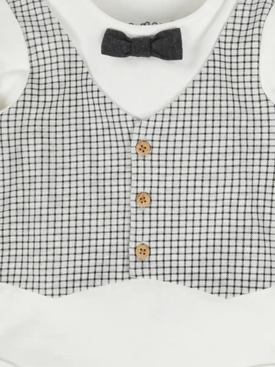 Bild 3 von Baby Jungen Body mit Weste Weiß