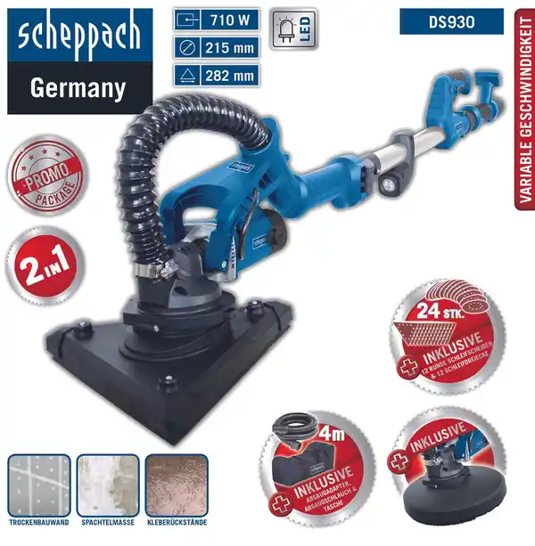 Bild 2 von 2in1 Wand- und Deckenschleifer DS930