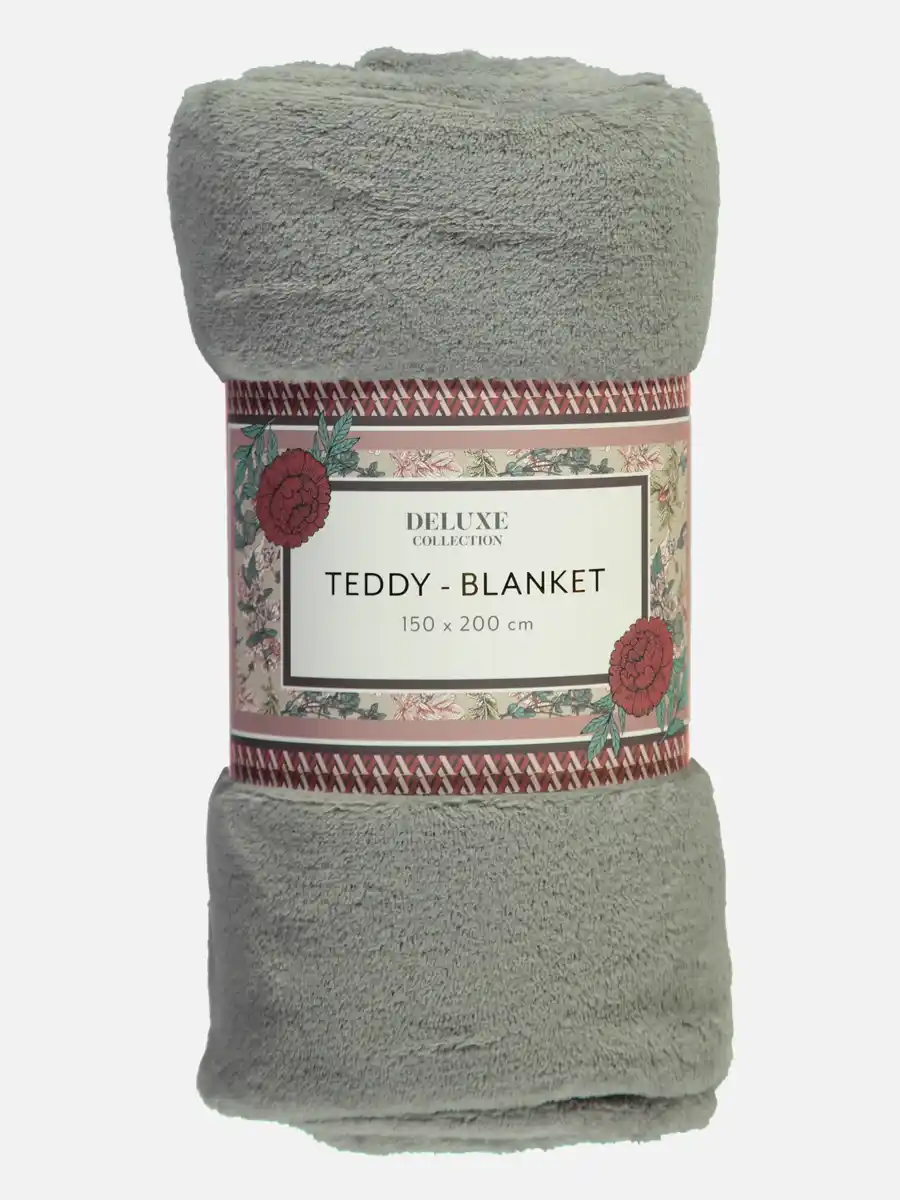 Bild 1 von Teddy Fleecedecke 150X200 cm Grau