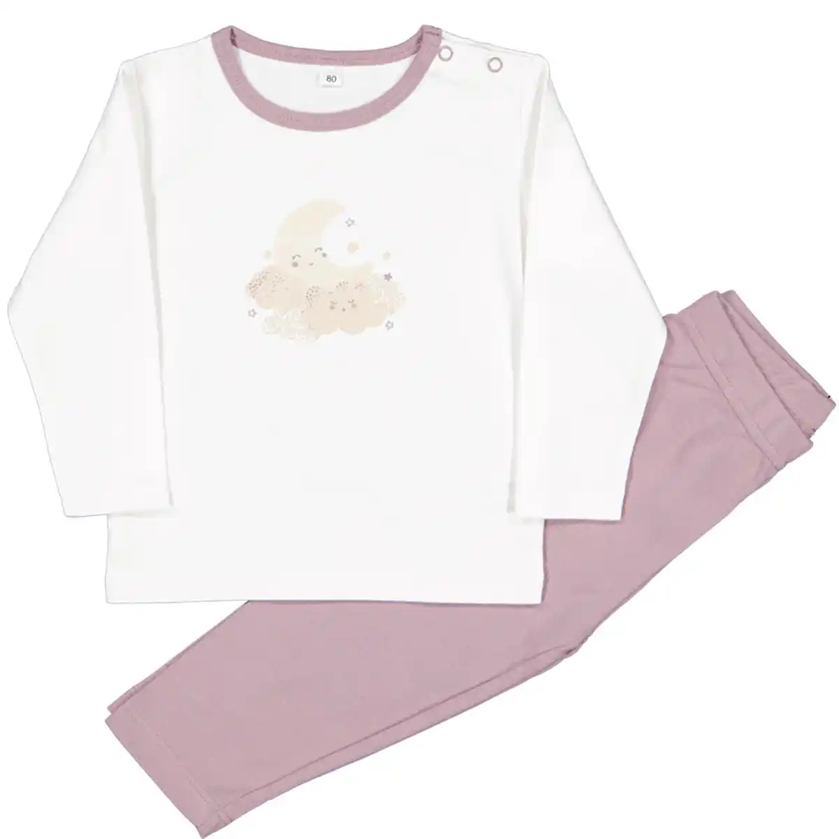 Bild 1 von Baby Pyjama Lange Ärmel Strampler, Lila, 68