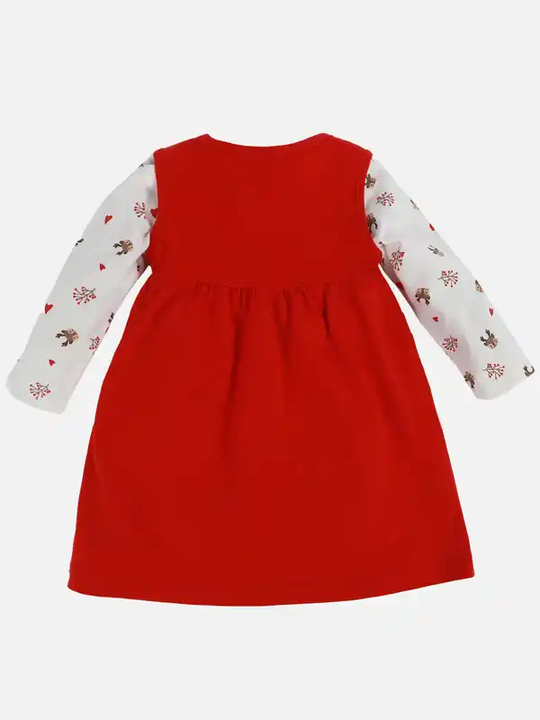 Bild 2 von Baby Mädchen Weihnachts-Set, 2tlg. Rot