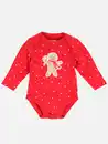 Bild 1 von Baby Weihnachtsbody mit Lebkuchenprint Rot