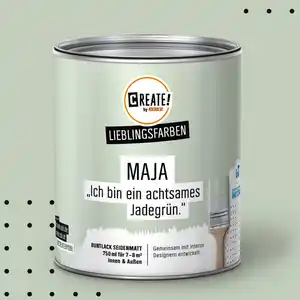 CREATE! by OBI Lieblingsfarben Buntlack Maja Jadegrün seidenmatt 750ml