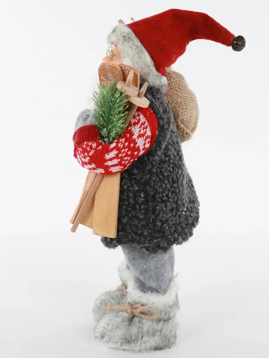 Bild 2 von Weihnachtsmann stehend 30cm Rot