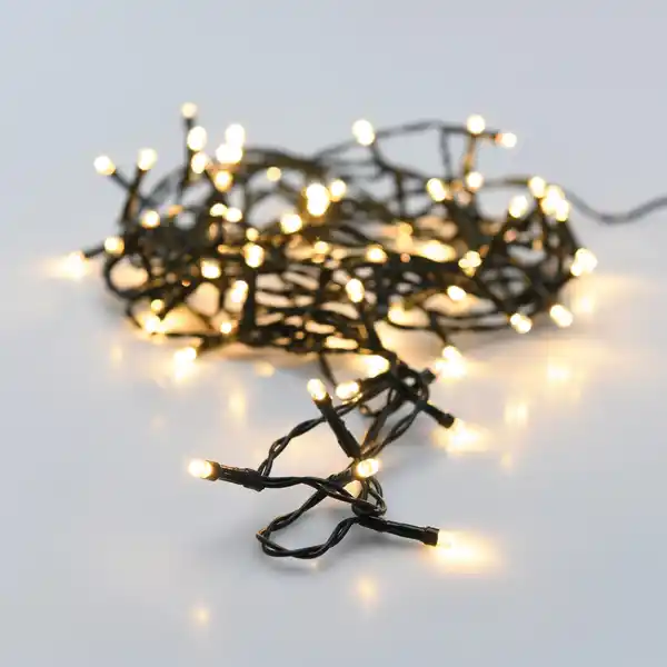 Bild 2 von LED-Lichterkette 240 LEDs Warmweiß in Kunststoffbox Schwarzes Kabel 22,92 m