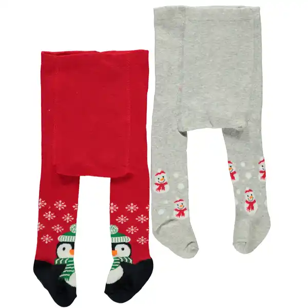 Bild 2 von Baby Strumpfhose mit Alloverprint Weiß