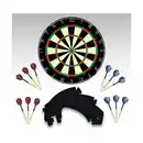 Bild 2 von Sisal/Borsten-Dartscheibe mit Stapelfreiem Bullseye, 18 g Stahlspitzen-Dartset