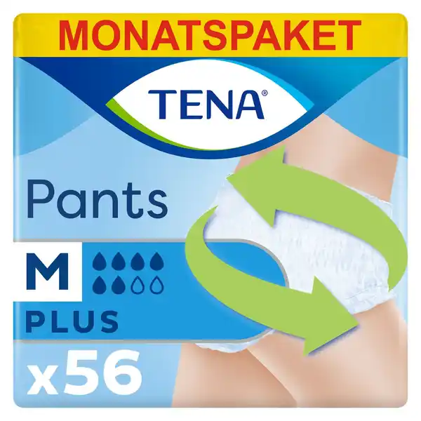 Bild 2 von TENA Windeln Inkontinenz Pants Plus M Unisex 56 Stk.