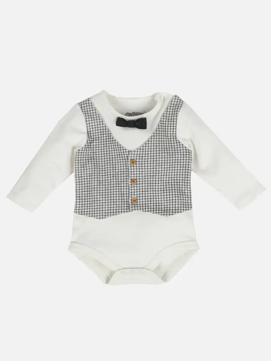 Bild 1 von Baby Jungen Body mit Weste Weiß