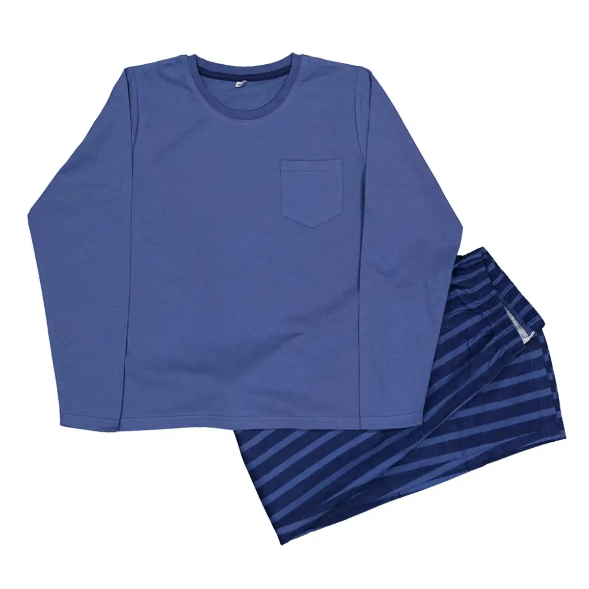 Bild 1 von Flanell Jungenpyjama Lange Ärmel, Dunkelblau, 146/152