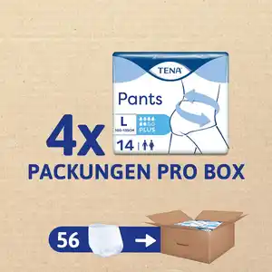 TENA Windeln Inkontinenz Pants Plus L Unisex 56 Stk.