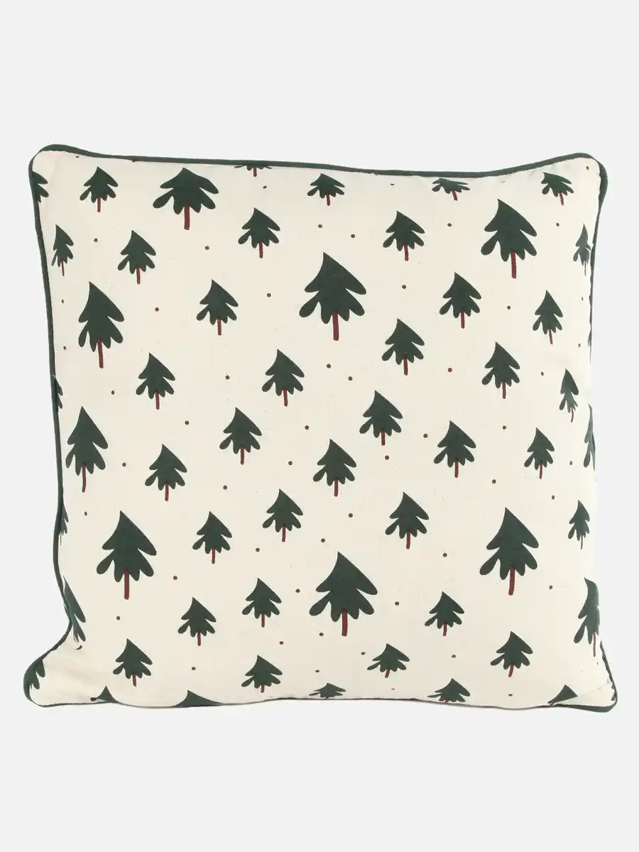 Bild 1 von Kissen mit Tannenprint 45x45cm Grün