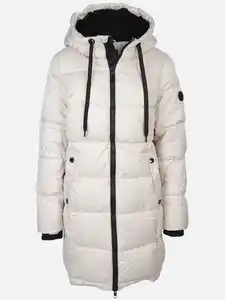 Damen Parka mit Kapuze Beige