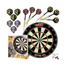 Bild 1 von Professional perfection Dartscheibe mit Pfeilen, Profi Steeldartscheibe aus Sisal