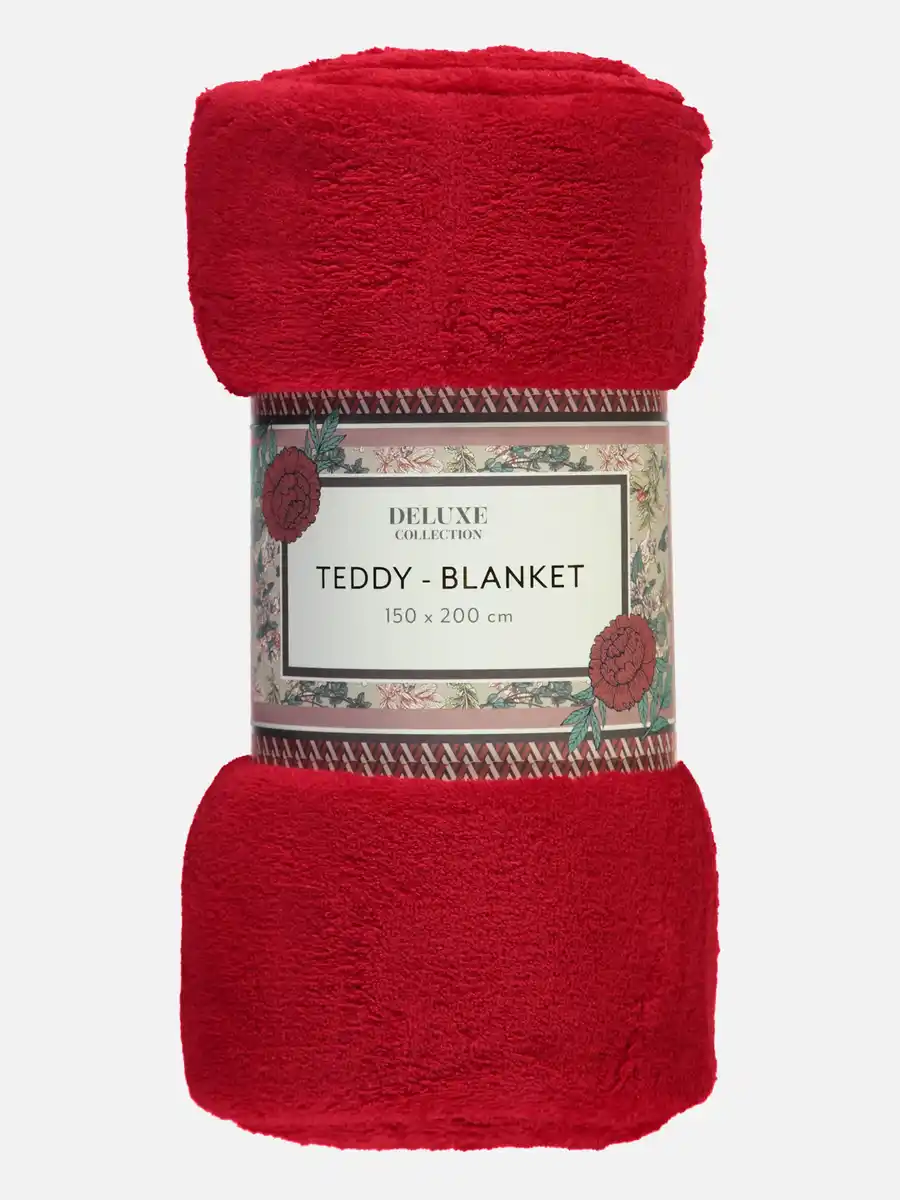 Bild 1 von Teddy Fleecedecke 150X200 cm Rot