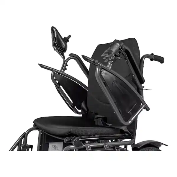 Bild 4 von Elektrorollstuhl- Komfort AT52320 mit Begleitsteuerung inkl. Radpumpe, Getränkehalter und Regenschir