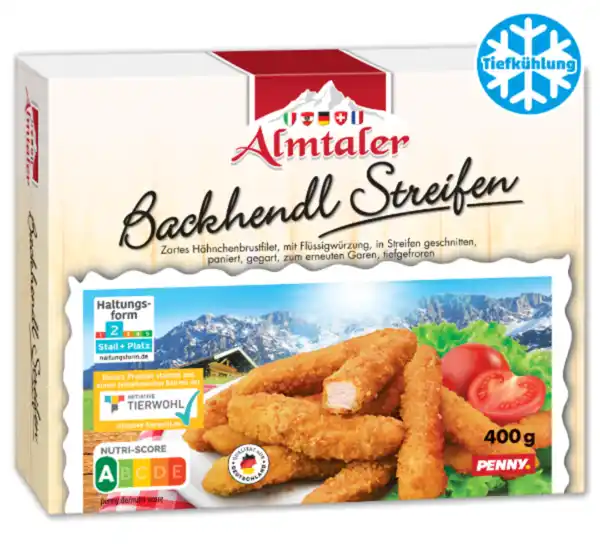 Bild 1 von ALMTALER Backhendl Streifen*