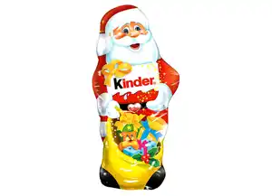 Kinder Weihnachtsmann Vollmilchschokolade mit reichhaltiger Milchfüllung