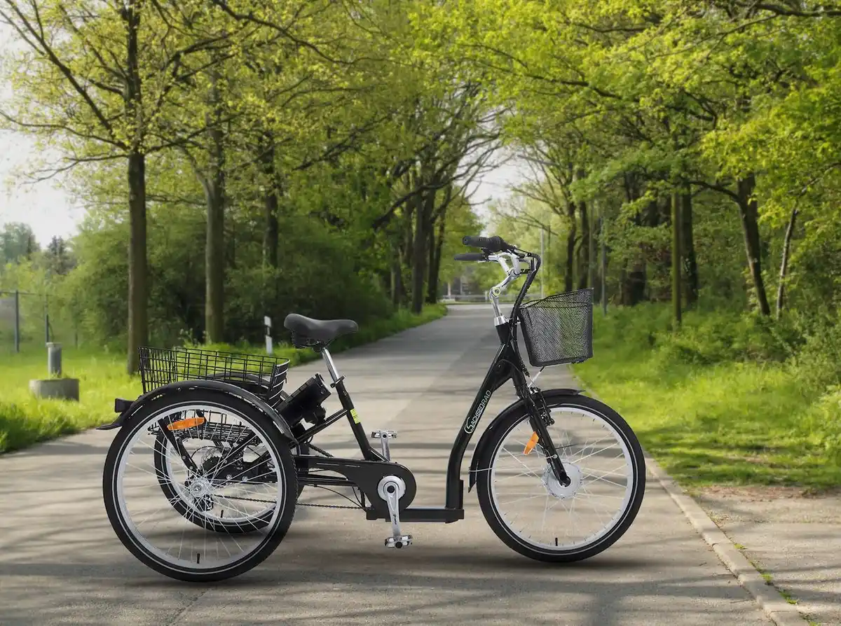 Bild 4 von SachsenRad Lastenrad Dreirad T3A Trio mit Alarmanlage, Klapprad