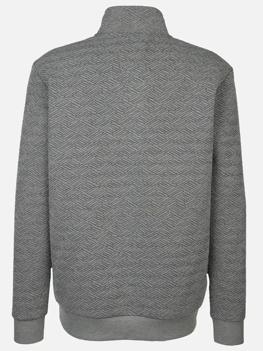 Bild 2 von Herren Sweattroyer mit hübscher Struktur Grau