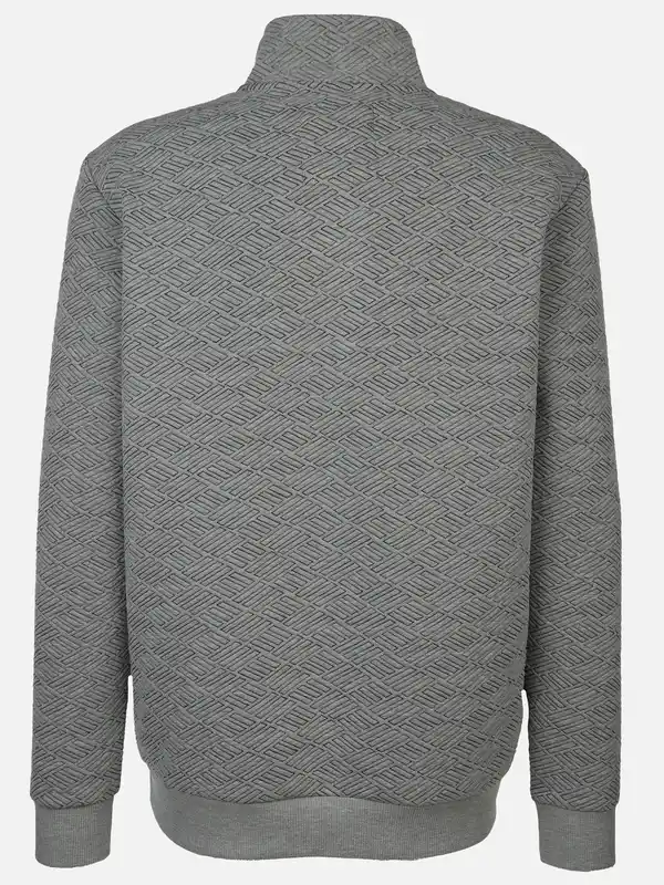 Bild 2 von Herren Sweattroyer mit hübscher Struktur Grau