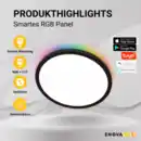 Bild 2 von Smartes RGB Panel Up&Down, 18W, ø290mm, Wifi, Tuya App, CCT, dimmbar