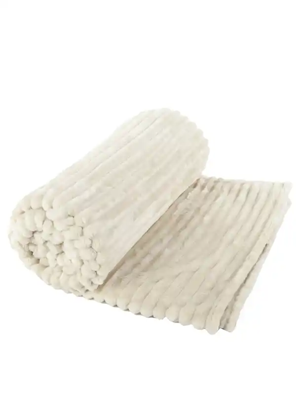 Bild 2 von Decke in Rippoptik 150x200cm Beige