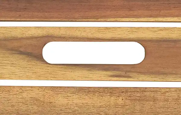 Bild 4 von Beistelltisch Couchtisch aus Akazienholz 48 x 48 x 38,5 cm dreieckig FSC braun