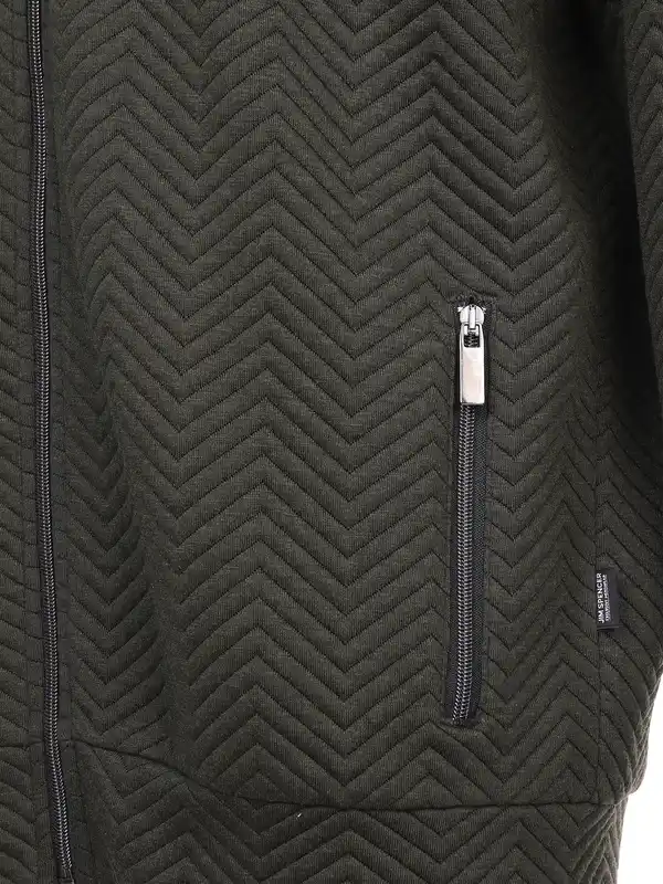 Bild 3 von Herren Sweatjacke mit schöner Struktur Oliv