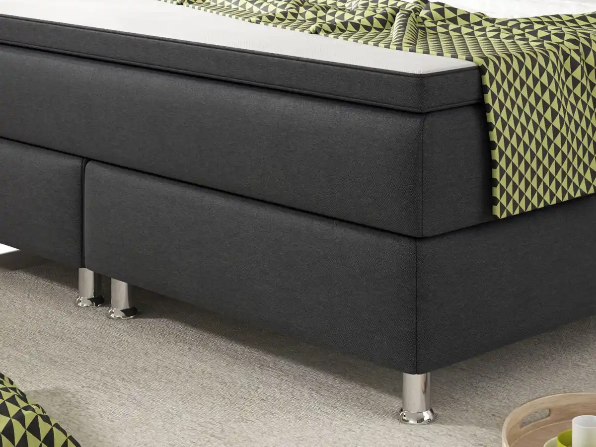 Bild 4 von Boxspringbett Köln 180x200 Webstoff Anthrazit