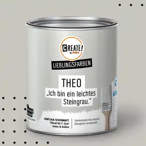 CREATE! by OBI Lieblingsfarben Buntlack Theo Steingrau seidenmatt 750ml