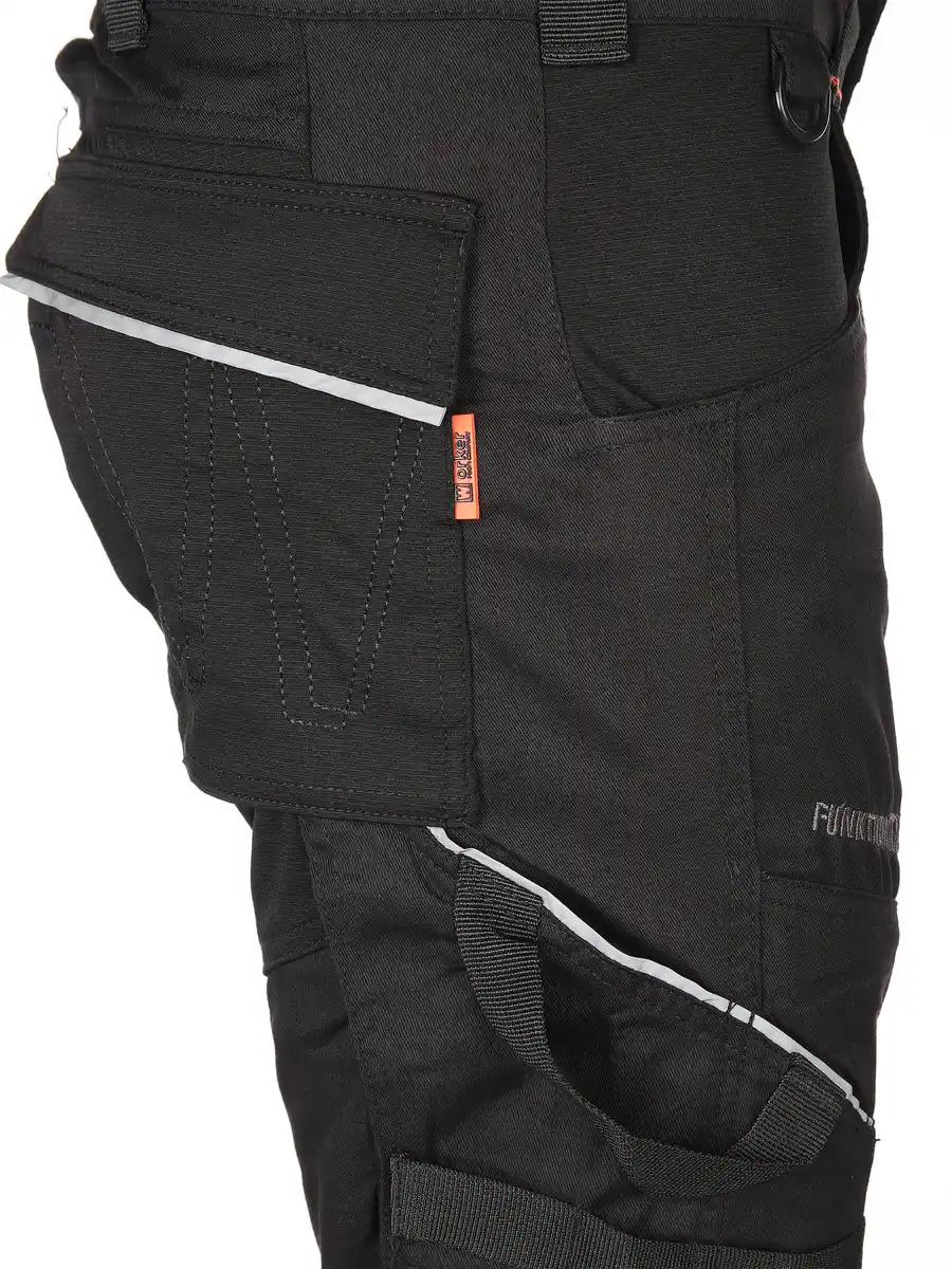 Bild 4 von Herren Arbeitshose High Stretch mit vielen Details Schwarz