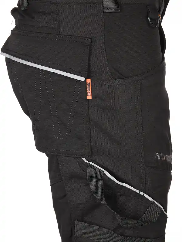 Bild 4 von Herren Arbeitshose High Stretch mit vielen Details Schwarz