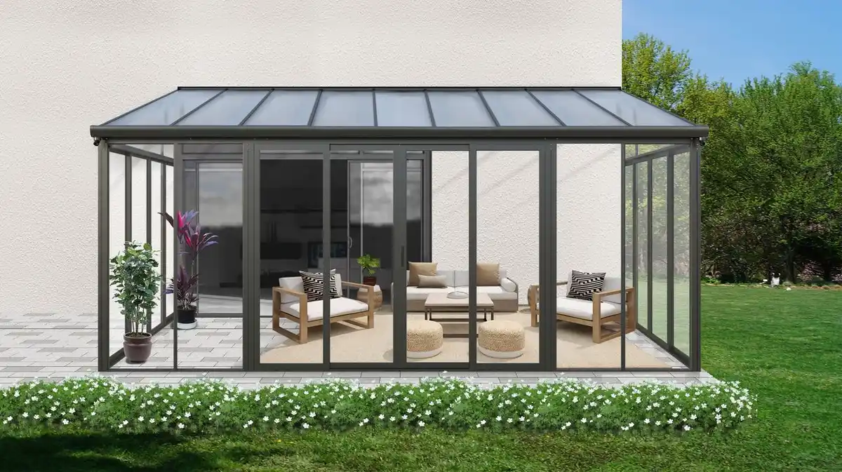 Bild 2 von Wintergarten, ca. 300 x 548 x 312 cm - Anthrazit