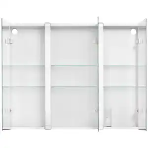 JOKEY Spiegelschrank, 3-türig, BxH: 80 x 65 cm, beleuchtet - transparent