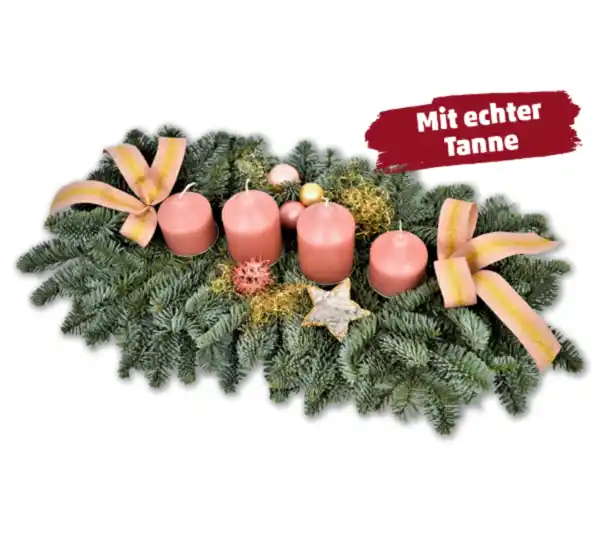 Bild 1 von Längliches Adventsgestecke*