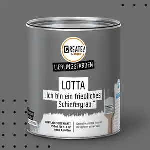 CREATE! by OBI Lieblingsfarben Buntlack Lotta Schiefergrau seidenmatt 750ml