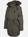 Bild 3 von Damen Parka mit Kunstfellbesatz Oliv