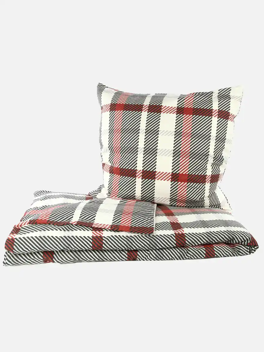 Bild 2 von Biberbettwäsche, 135x200cm Rot