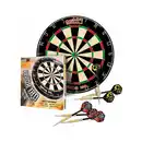 Bild 2 von Professional perfection Dartscheibe mit Pfeilen, Profi Steeldartscheibe aus Sisal